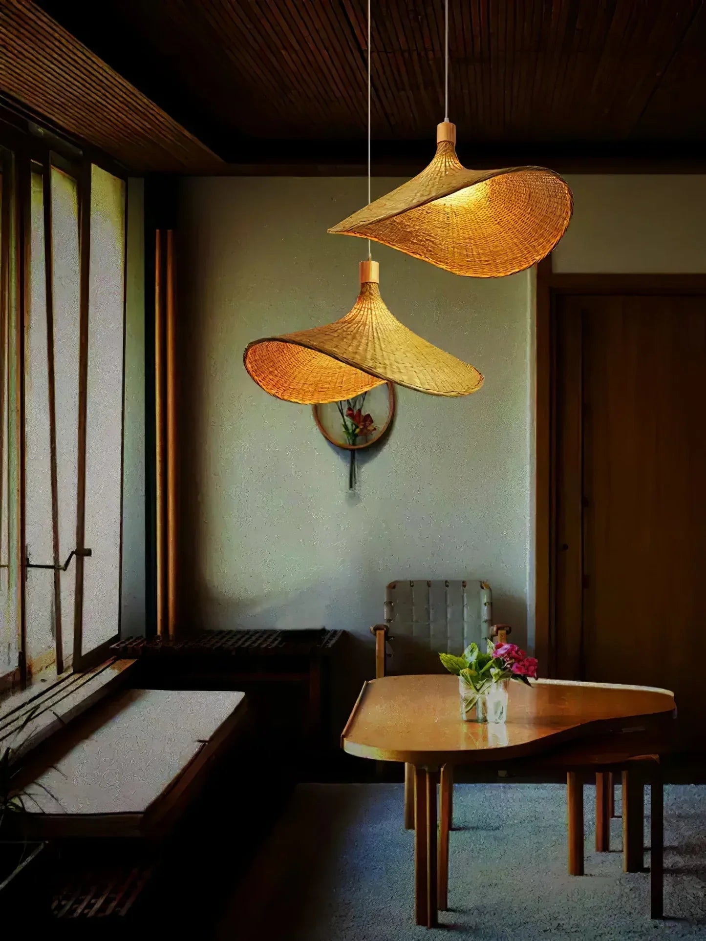 Spatial Aesthetics: Crafting a Wabi-Sabi Space with Hand-Woven Lighting