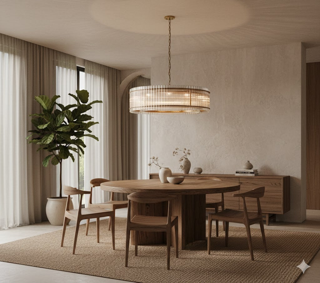 The Centerpiece of Modern Elegance: Introducing the Aurelius Round Chandelier 60''